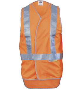 DNC Day/Night Cross Back Safety Vests with Tail