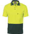 DNC Cotton Back HiVis Two Tone Short Sleeve Fluoro Polo