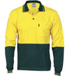 HiVis Cool-Breeze Cotton Long Sleeve Jersey Polo Shirt With Under Arm Cotton Mesh
