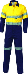 HiVis Two Tone Cotton Coverall With 3M Reflective Tape