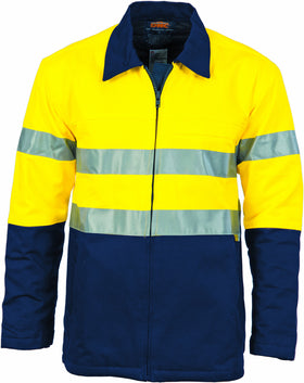 HiVis Two Tone Protection Drill Jacket With 3M Reflective Tape