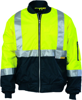 HiVis Two Tone Flying Jacket With Reflective Tape