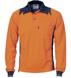 DNC Cool Breathe Action Long Sleeve Polo