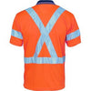 Hivis D/N Cool Breathe Short Sleeve Polo Shirt With Cross Back R/Tape
