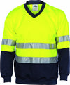HiVis Two Tone Sweat Shirt V-Neck