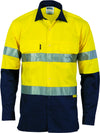 HiVis Three Way Cool-Breeze Cotton Long Sleeve With Reflective Tape