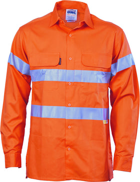 HiVis Cool-Breeze Cotton Long Sleeve With 3M 8906 Reflective Tape