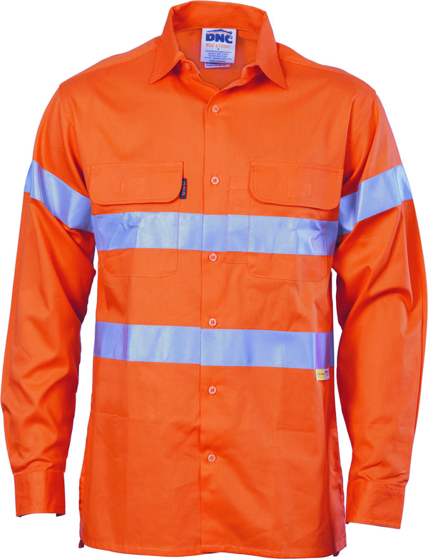 HiVis Cool-Breeze Cotton Long Sleeve With 3M 8906 Reflective Tape