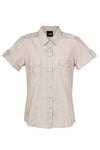 Ladies Short Sleeve Military Shirt