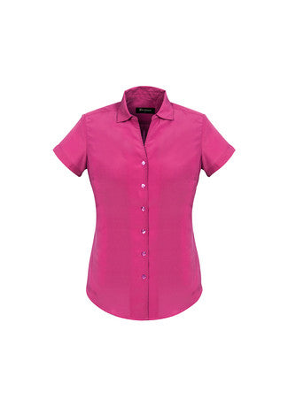 Ladies Solanda Plain Short Sleeve Shirt