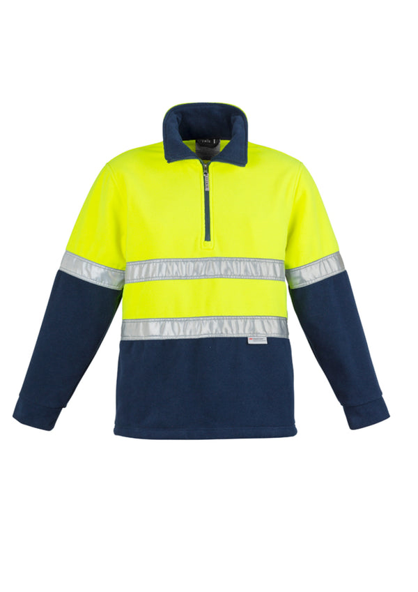 Mens Hi Vis Polar Fleece Pullover - Hoop Taped
