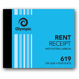 OLYMPIC 619 CARBON BOOK DUPLICATE 100X125MM RENT RECEIPT 100 LEAF