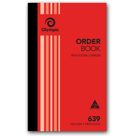 OLYMPIC 639 CARBON BOOK TRIPLICATE 200X125MM ORDER 100 LEAF