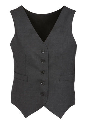 Ladies Comfort Wool Knitted Back Peaked Vest