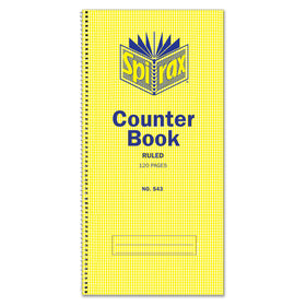 SPIRAX 543 COUNTER BOOK FEINT RULED 297X135MM 120 PAGE