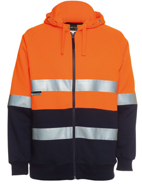 Hi Vis (D+N) Full Zip Fleecy Hoodie