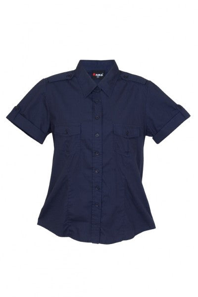 Ladies Short Sleeve Military Shirt