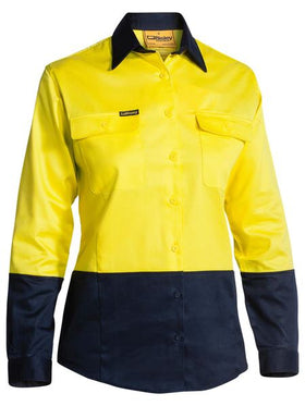 Womens Hi Vis Drill Long Sleeve