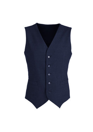 Mens Peaked Vest with Knitted Back