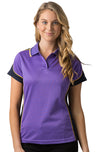 Ladies Coloured Cooldry Panel Polo