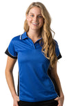 Ladies Coloured Cooldry Panel Polo
