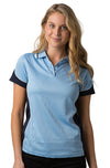 Ladies Coloured Cooldry Panel Polo