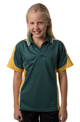 Kids Coloured Cooldry Panel Polo