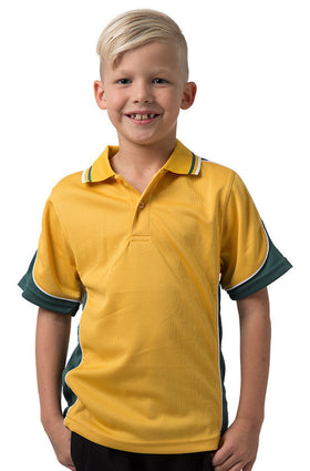 Kids Coloured Cooldry Panel Polo