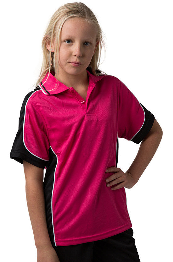 Kids Coloured Cooldry Panel Polo