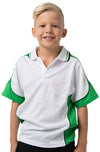 Kids White Cooldry Panel Polo