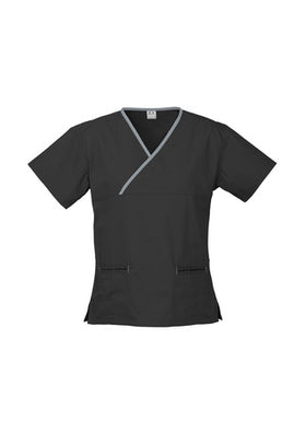 Ladies Crossover Scrub Top