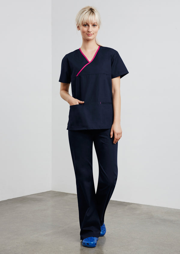 Ladies Crossover Scrub Top
