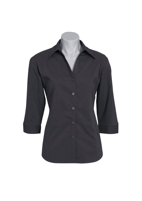 Ladies 3/4 Sleeve Metro Shirt