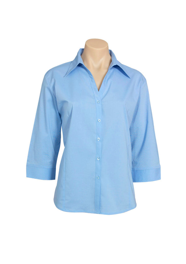 Ladies 3/4 Sleeve Metro Shirt