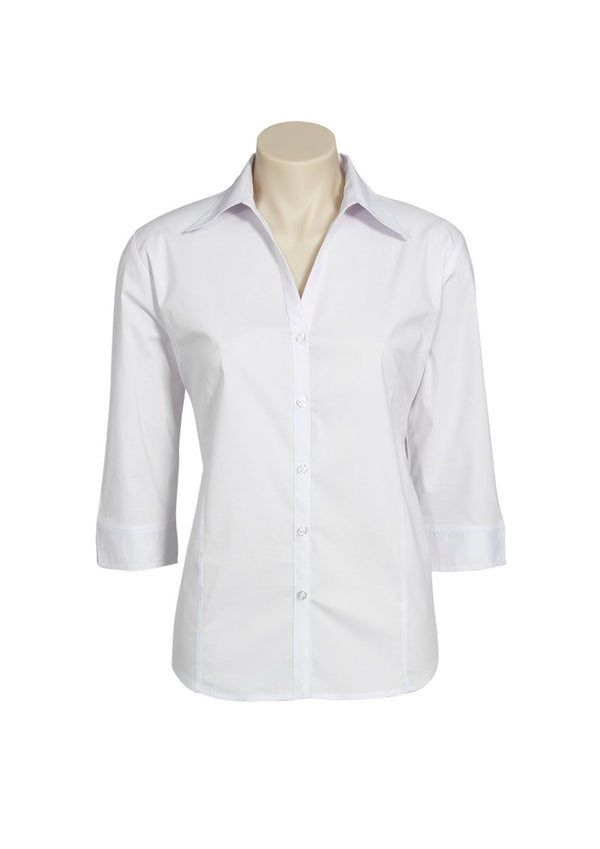 Ladies 3/4 Sleeve Metro Shirt