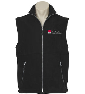 Mens Juvenile Justice Plain Microfleece Vest