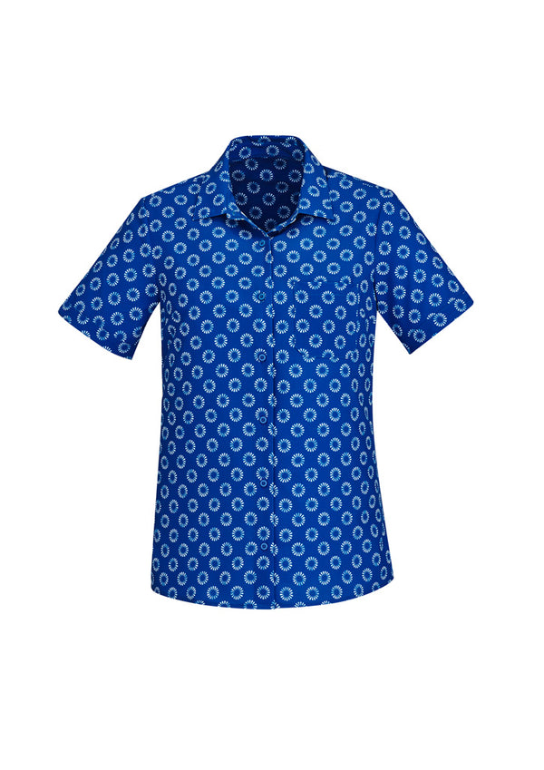Florence Women's Daisy Print Short Sleeve Shirt