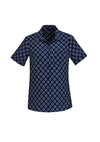 Florence Women's Daisy Print Short Sleeve Shirt