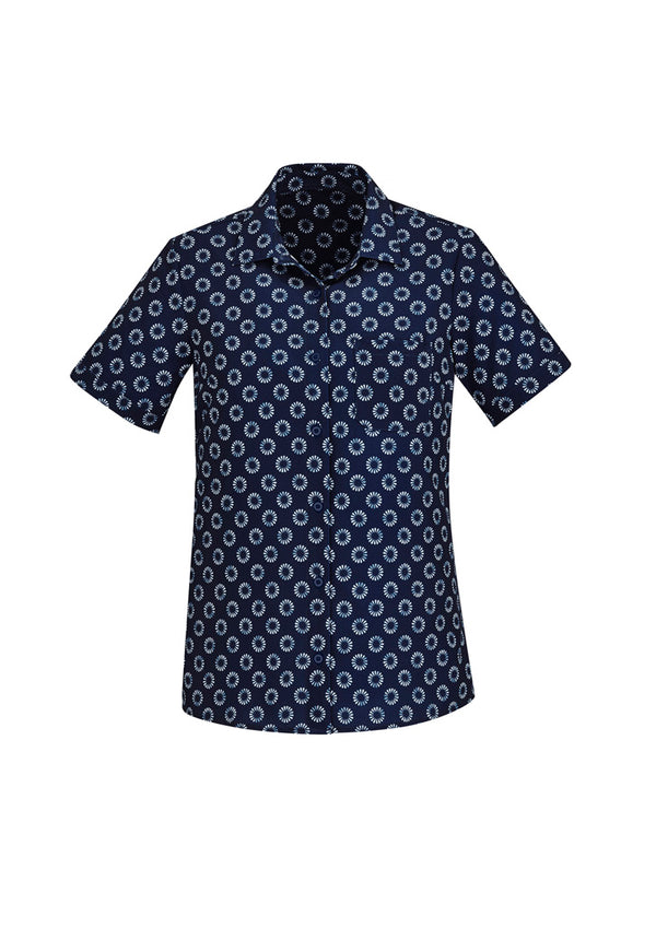 Florence Women's Daisy Print Short Sleeve Shirt
