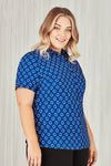 Florence Women's Daisy Print Short Sleeve Shirt