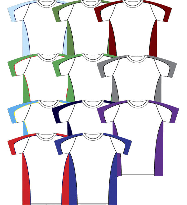 Kids Cooldry White Body Panel Tee
