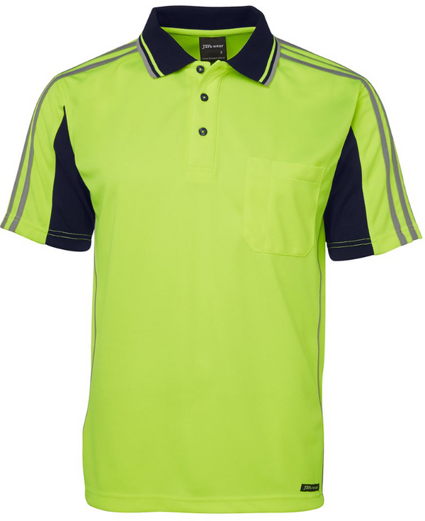 Hi Vis Short Sleeve Arm Tape Polo