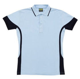 Ladies Fine Cotton/Poly Contrast Polo