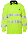 Hi Vis Bio Motion (D+N) Long Sleeve Polo With Tape