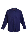 Mens Long Sleeve Cotton Drill Work Shirt