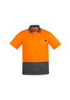 Mens Hi Vis Comfort Back Short Sleeve Polo