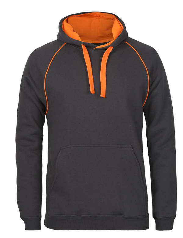 Contrast Fleecy Hoodie Adults