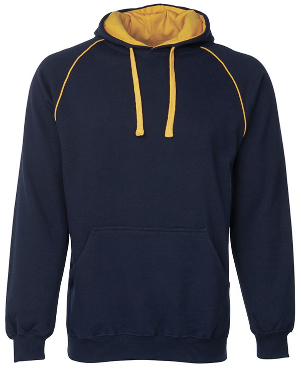Contrast Fleecy Hoodie Adults