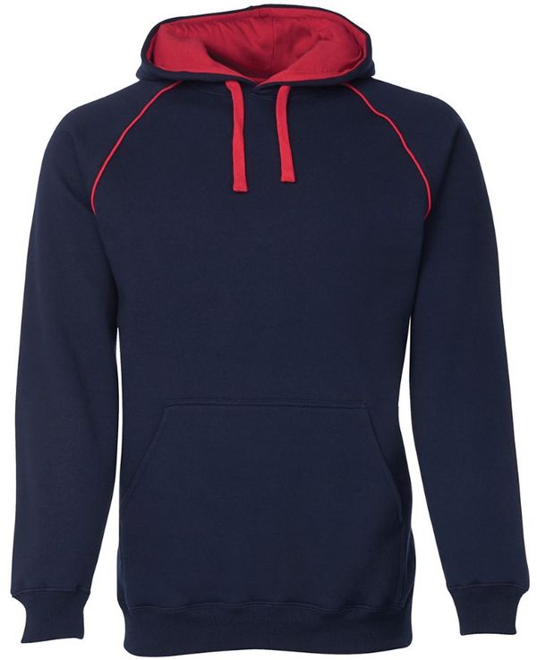 Contrast Fleecy Hoodie Adults