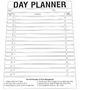 A4 Day Planner 50 Leaf
